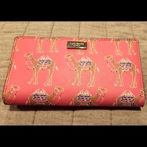 Kate Spade Camel Train Leather Wallet